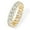 Yellow Gold, variant on PULABO Eternity Ring Oval Cubic Zirconia Love Ring - 14K Gold Plated Stackable Rings for Women - Trendy Wedding Ring Gold Rings for Women - Sizes 5 to 10