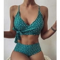thumbnail image 2 of Hinvhai Womens swimsuits clearance,Women Bandeau Bandage Bikini Set Push-Up Brazilian Swimwear Beachwear Swimsuit Green M(M), 2 of 8