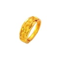 thumbnail image 2 of Cheers Opening All-match Gold Plated Alloy Dragon Phoenix Pattern Wide Couple Golden Ring for Valentine Day, 2 of 2