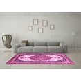 thumbnail image 3 of Ahgly Company Indoor Rectangle Abstract Pink Modern Area Rugs, 2' x 5', 3 of 4