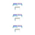 thumbnail image 4 of relayinert Multicolored Acrylic Display Stand for Buffets Jewelry and Retail Add of Color to Display Riser Shelf Rainbow Color 3 pcs/set 3Set, 4 of 5
