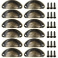 thumbnail image 1 of 12Pcs Cup Pull Shell Handles Half Moon Kitchen Cupboard Cabinet Door Drawer, 1 of 4