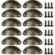 thumbnail image 2 of 12PCS Retro Kitchen Drawer Cabinet Door Handle Furniture Knobs Handware Cupboard Iron Antique Shell Pull Handles, 2 of 10
