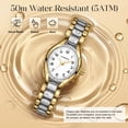 thumbnail image 4 of Elegant Ultra‑Thin Women’s Watch with Oval Dial | 7mm Slim Case,Stainless Steel Strap, 3ATM Water Resistance – Perfect Gift for Women, 4 of 9