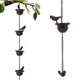 thumbnail image 1 of Cadenas Colectoras Desviadoras De Agua De Lluvia, Cadena De Lluvia Decorativa De Hierro De 7,9 Pies De Largo Para Jardín, 1 of 7