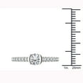 thumbnail image 4 of 3/4 Carat T.W. Diamond Half Bezel Classic 14kt White Gold Engagement Ring, 4 of 4