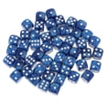 thumbnail image 2 of Juego de 50 dados acrílicos de 6 caras con puntos, divertidos juguetes para DND, MTG, RPG, color azul, 2 of 9