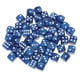 thumbnail image 2 of 50 dados de seis caras con esquinas redondeadas de 16 mm para juegos de rol y accesorios. Azul, 2 of 9