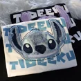 thumbnail image 3 of Camiseta de algodón de manga corta holgada y bordada para mujer de Shidai, top moderno para parejas, recién llegado de verano, diseño de nicho, 3 of 4