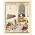 thumbnail image 2 of Edmund Dulac 15x17 Gold Ornate Wood Frame and Double Matted Museum Art Print Titled - Sindbad the Sailor Entertains Sindbad the Landsman (1914), 2 of 4