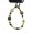 F, variant on Phone Charm, Cell Phone Chain Lanyard Wrist Strap Beaded String for Women Girls, Wristlet Strap for Charm, Ideal (Black01)