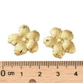 thumbnail image 3 of 304 Stainless Steel Pendants Flower Charm Real 18K golden Plated 17x18x2mm Hole: 1.4mm, 3 of 3