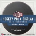 thumbnail image 2 of The Original BallQube Hockey Puck Holder 2 Pack Clear Square Memorabilia Display Showcase, 2 of 3