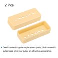 thumbnail image 3 of Uxcell Guitar Pickup Cover 52mm Pole P90 Double Coil Pickup Plastic Closed Shell for Electric Guitar Cream 2 Pack, 3 of 4