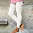 thumbnail image 2 of Women's Solid Ribbed High Waisted Leggings Stretchy Soft Yoga Pants Tummy Control Workout Tights Casual Skinny Gym Running Trousers White, 2 of 8