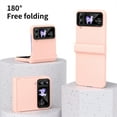 thumbnail image 4 of Dteck For Samsung Galaxy Z Flip4,Slim Hybrid Shockproof Hinge Camera Screen Protection Case Cover,Pink, 4 of 7