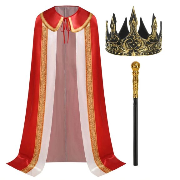 BOOMNY Halloween Kids Boys Prince Dress Up Funny Hallowmas Party Outfits Sets Playful Stage Performance Clothes Set