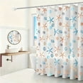 thumbnail image 1 of Coastal Seashell Shower Curtain, Under The Sea Beach Ocean Theme Shower Curtain with Starfish & Coral, Waterproof Nautical Decorative Bathroom Curtains,59.06x70.87in, 1 of 6