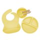 thumbnail image 1 of Babero de silicona para madres e hijos Plato de silicona para la cena Juego de ocho piezas Plato de succión para entrenamiento complementario de alimentos para bebés Juego de vajilla separada para, 1 of 5
