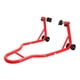 thumbnail image 5 of Soporte genérico para motocicleta, elevador de ruedas delanteras y traseras, soporte de gato de metal con horquilla en L, accesorios universales para motocicleta Rojo, 5 of 9