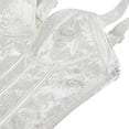 thumbnail image 4 of Corset Vest For Women Corset With Straps Gothic Corset Bustiers Overbust Top Vintage Corset Tops For Women White 5XL, 4 of 4