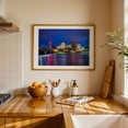 thumbnail image 2 of The Susquehanna River & The Harrisburg Skyline - Harrisburg Pennsylvania Photography Oak Framed Wall Art Print 30 x 40 inches, 2 of 6
