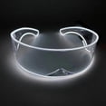 thumbnail image 2 of Gafas de LED Hombres s Festival Gafas de sol divertidas Blanco Colcomx Gafas de sol futuristas unisex, 2 of 8
