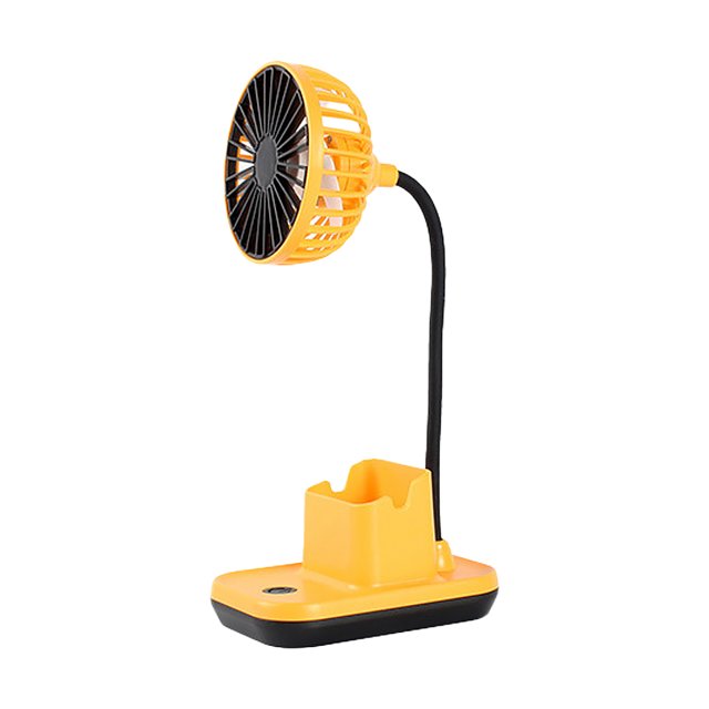 Ventilador de escritorio Matsuzay recargable Verde Amarillo Azul