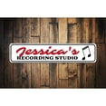 thumbnail image 1 of Recording Studio Novelty Decor, Metal Wall Sign - 4x18 Inches, 1 of 4