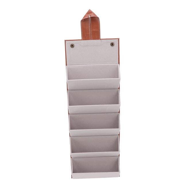 Estuche organizador Sincero para gafas de sol de viaje piel sintética marrón múltiples ranuras