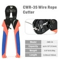 thumbnail image 5 of iCrimp 3/64"-1/8" Aluminum Crimping Loop Sleeve, Two Barrel Ferrule, Oval Sleeves Wire Rope Crimping Tool with Cutter, 5 of 7