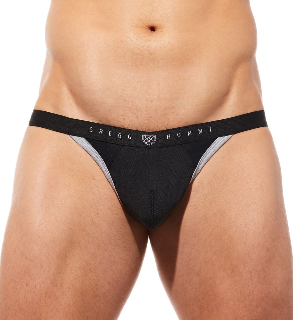 Men's Gregg Homme 190504 RoomMax Gym Enhancing Thong (Black S