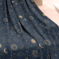 thumbnail image 3 of Dark Blue Sun Moon Cloud Star Pattern Blanket,Comfortable Soft Lamb Wool Throw Blanket,All Season,Warm Lightweight Blankets for Sofa Bed Couch Living Room Chair,40"x50", 3 of 4