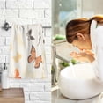 thumbnail image 7 of Butterflies Yellow Hand Towel Bath Towels Face Towels Cotton Absorbent for Home Hotel Spa Swimming Yoga Sports, 7 of 7
