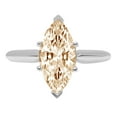 thumbnail image 7 of Solitaire Engagement Ring for Women - 2.5ct Natural Morganite in 14K White Gold Promise Ring, 7 of 7