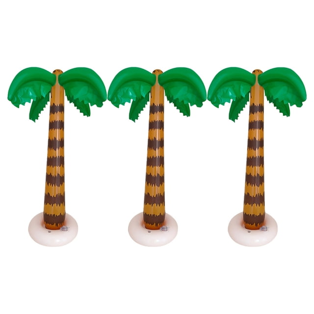 SHISUYAN Inflatable Coconut Tree Toys for Summer Pool Parties Made of Durable PVC Multi 3pcs
