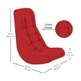 thumbnail image 2 of Softscape 10488-RD Soft Rocker Cushioned Ground Chair - Red, 2 of 7