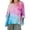 Multicolor 2, variant on MEICHEN Womens Tops with Pockets 3/4 Sleeve Shirt Casual Long T Shirts S 3XL Summer Fashion Clothing