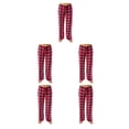 thumbnail image 1 of Sonducket Poliéster Mujer Pantalón largo Reemplazo Casual Primavera Verano Flexible Plaid Niñas Señoras Pantalones Ropa de dormir Vino XL Type2 NO2, 1 of 6