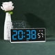 thumbnail image 4 of Reloj despertador LED azul, multifunción, pantalla de temperatura, brillo ajustable, 4 of 7