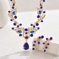 thumbnail image 4 of TAZAG Bridal Artificial Rhinestone Necklace and Earrings Set Women's Prom Alloy Jewelry Set, 4 of 6