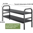 thumbnail image 3 of Estante para Cocina, Organizador Fregadero Debajo, Organizador de Fregadero, 2 Niveles Estante de Almacenamiento, con 10 Paneles Extraíbles, para Cocina, Baño, Ajustable (Negro 10 Paneles), 3 of 4