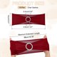 thumbnail image 2 of Uxcell 10 Paquete Fundas para Sillas, Banda de Cubierta de Silla Elástica con Hebilla Deslizante, Lazos de Poliéster para Decoraciones de Fiesta de Boda, Burdeos, 2 of 6