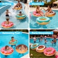 thumbnail image 4 of Joyfy Ensemble de 3 Tubes Beigne pour Piscine avec Paillettes, 32,5”, Tube de Nage Gonflable Jouets de Radeau pour Décorations de Fête à la Piscine, 4 of 10