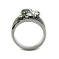 thumbnail image 3 of Women's Vintage Stainless Steel AAA Grade Crystal Cocktail Fashion Ring Size 10, 3 of 5