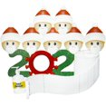 thumbnail image 1 of Adorno de Navidad, 2020, familia de supervivientes de cuarentena, kit personalizado de decoración navideña, regalo creativo de la familia, creativo y duradero, colgado de Navidad Feliz Sencillez, 1 of 5
