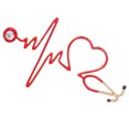 thumbnail image 3 of Miangastore Safety Pin Ecg Stethoscope Lapel Pin Red 1 Pcs, 3 of 8