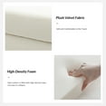 thumbnail image 4 of Upholstered Flip-Top Storage Bench Button Tufted with Pillows Golden Base for Home Bedroom White, 4 of 7