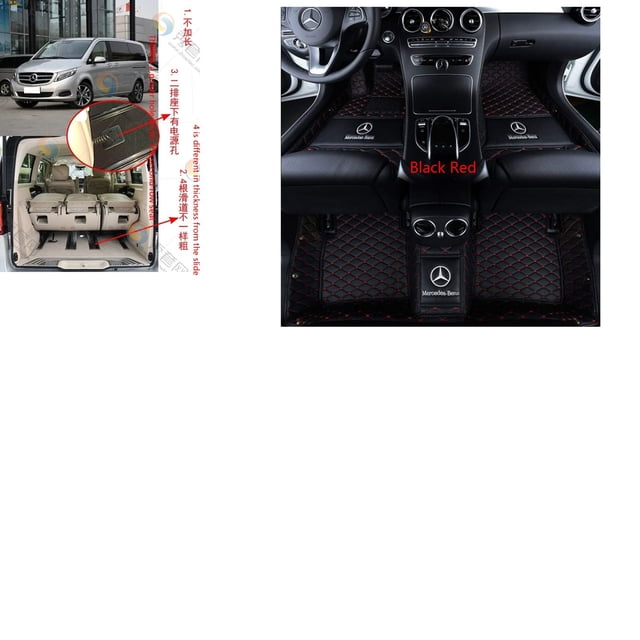 Mercedes-Benz V-Class 2016~2017 7seats Short axis D Waterproof Leather Car Floor Mats Car Carpet