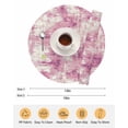 thumbnail image 6 of 13 Inch Round Placemats Set of 6, Pink Ombre Non Slip Heat Insulation PP Table Mats, Gradient Abstract Art Vintage Washable Place Mats for Kitchen Dining Party Table Decor, 6 of 7